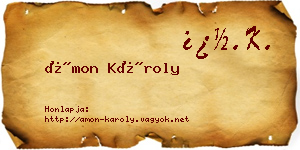 Ámon Károly névjegykártya